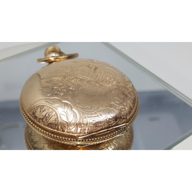 Vintage Illinois 14k gold plated Pocket Watch