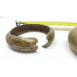 Manilla African Bronze Slave Trade Bracelet