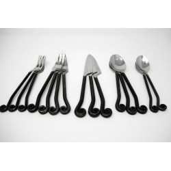 GOURMET SELECTION GS TREBLE CLEF 14 PIECE LOT STAINLESS FLATWARE
