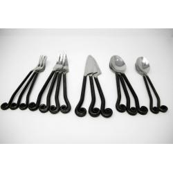 GOURMET SELECTION GS TREBLE CLEF 14 PIECE LOT STAINLESS FLATWARE