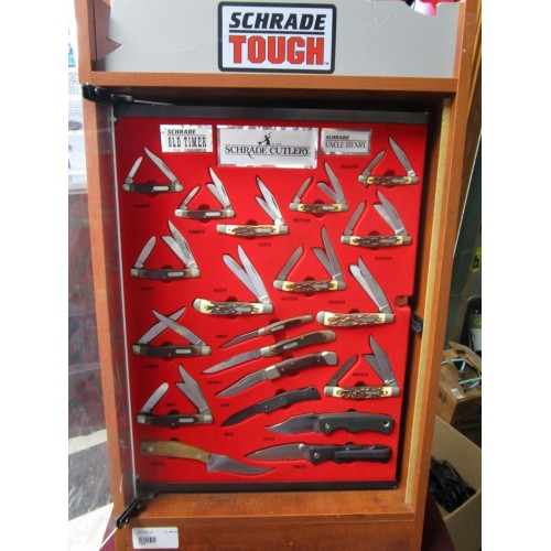 Schrade Hardware store display over 30 years old!!!