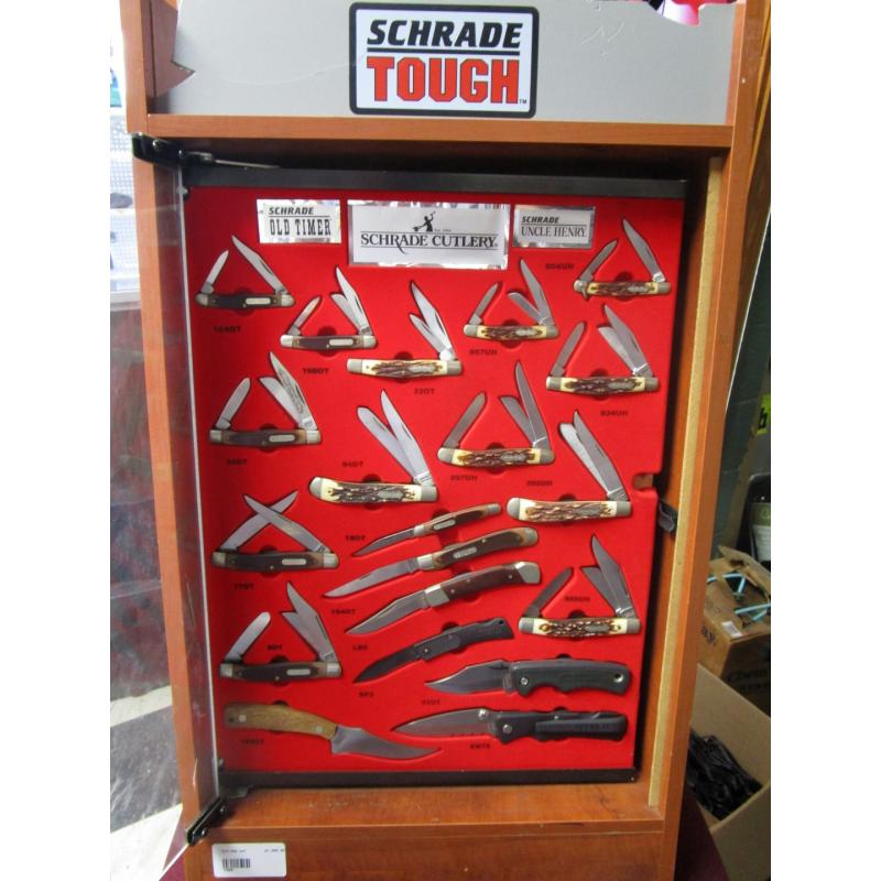Schrade Hardware store display over 30 years old!!!