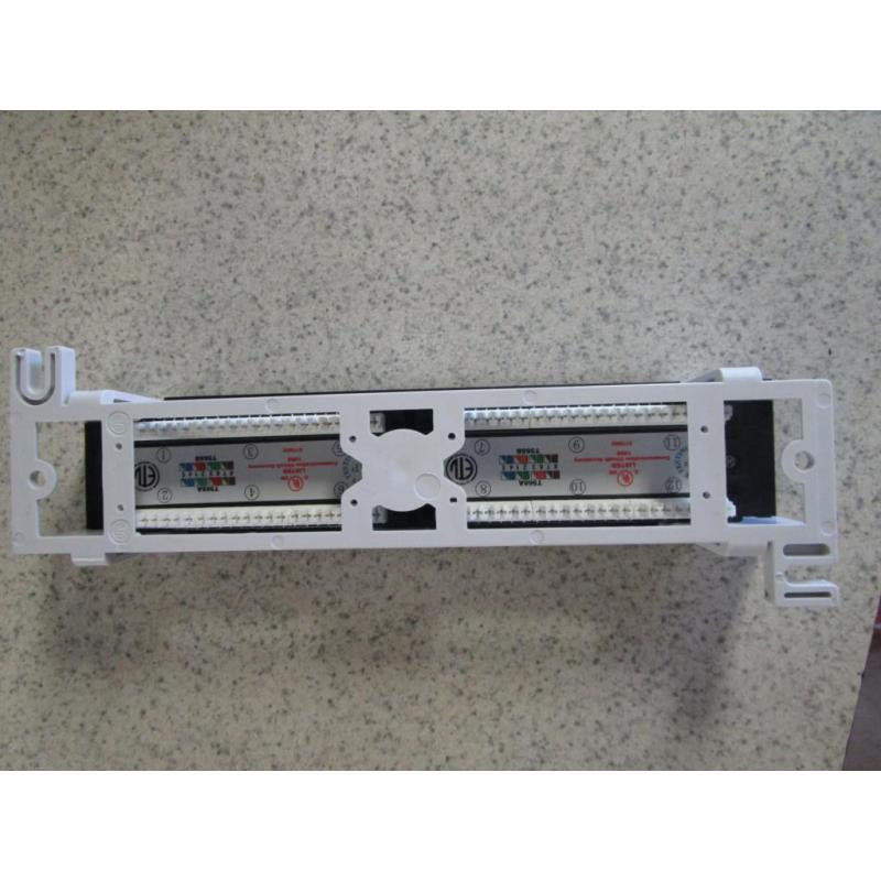 Cat5e UTP 12 Port Network mini Patch Panel 110 with surface wall mount bracket
